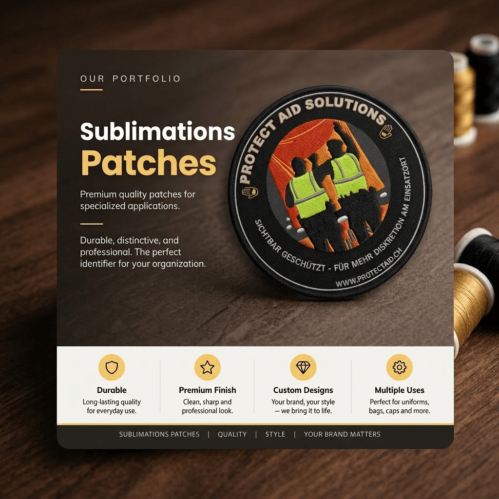 Protect Aid Solutions Sublimation Patches: